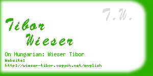 tibor wieser business card